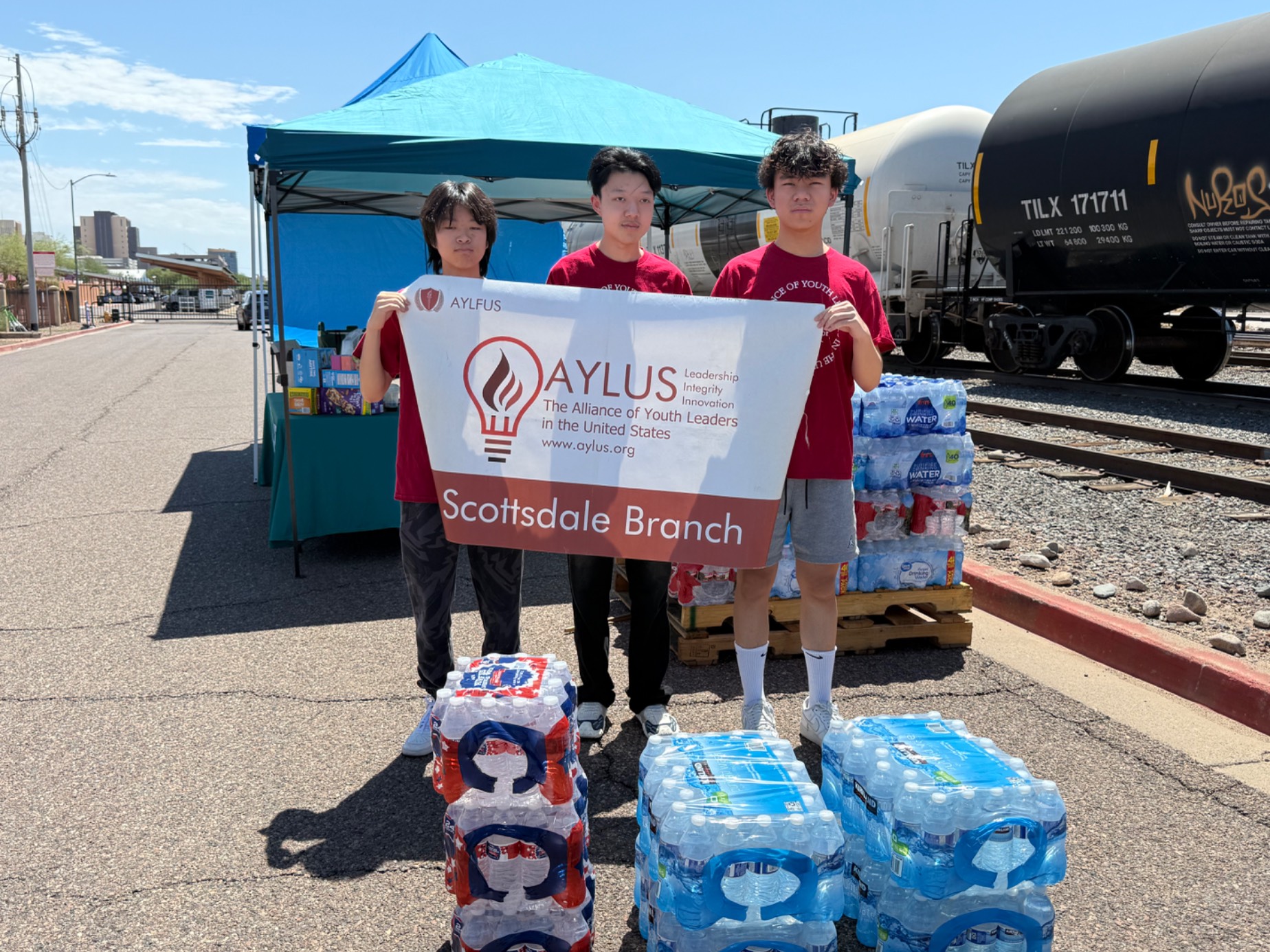 AYLUS Scottsdale Branch Volunteers at Thirst Aid Collection Event-August on Aug 1, 2026