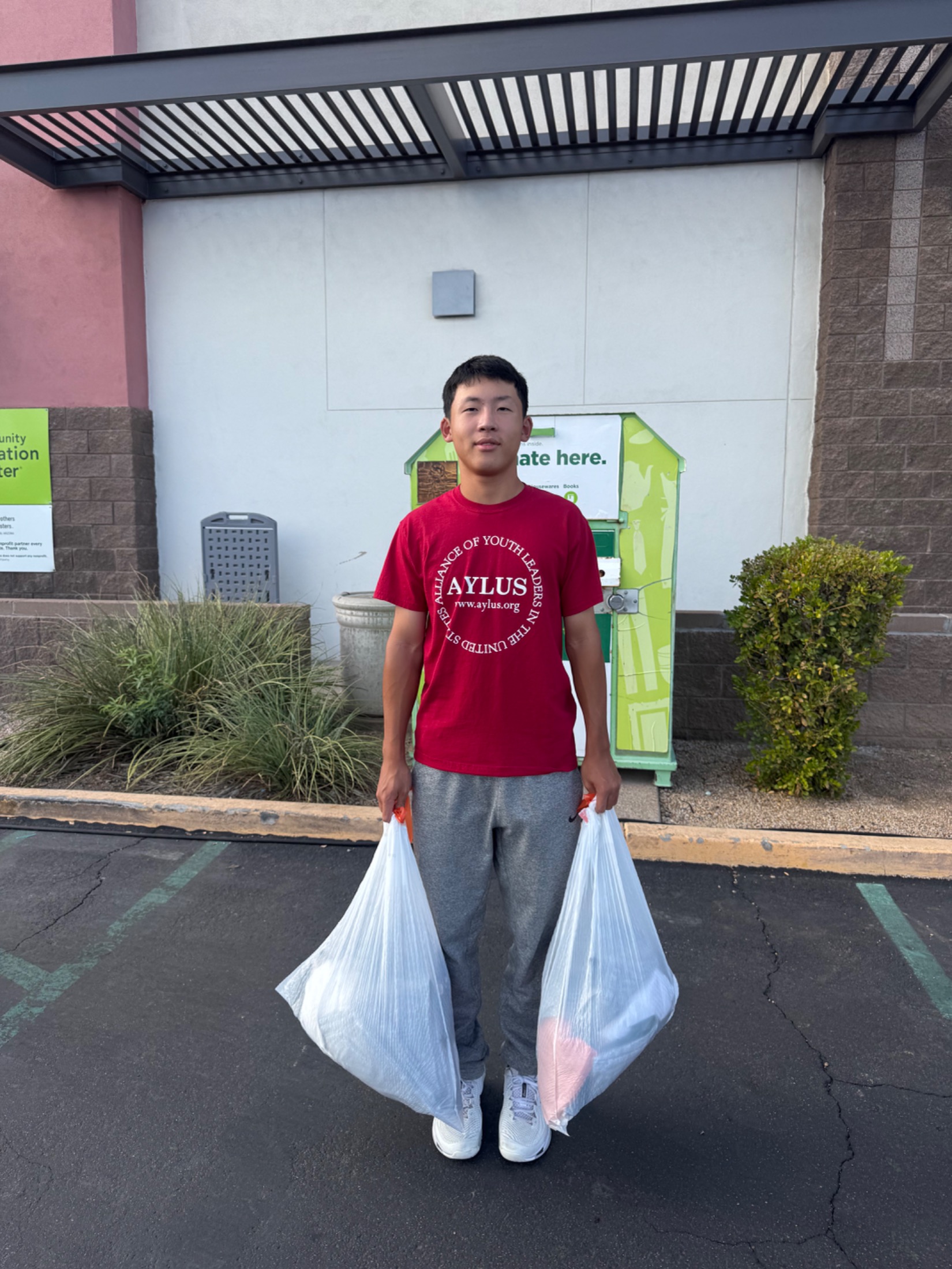 AYLUS Scottsdale Branch Volunteers at Summer clothes donation on Jul 1, 2026