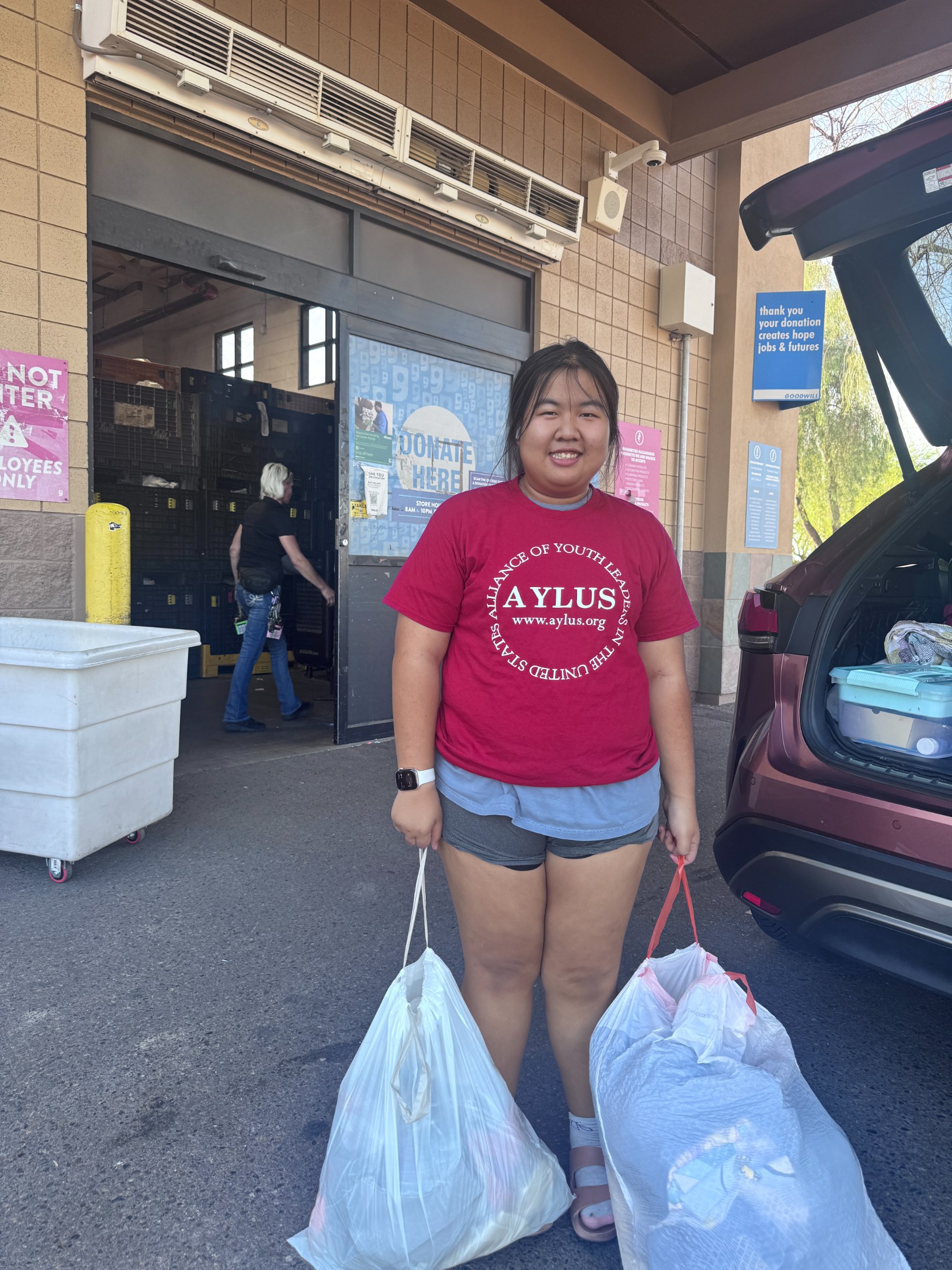 AYLUS Scottsdale Branch Volunteers at Summer clothes donation on Jul 1, 2026