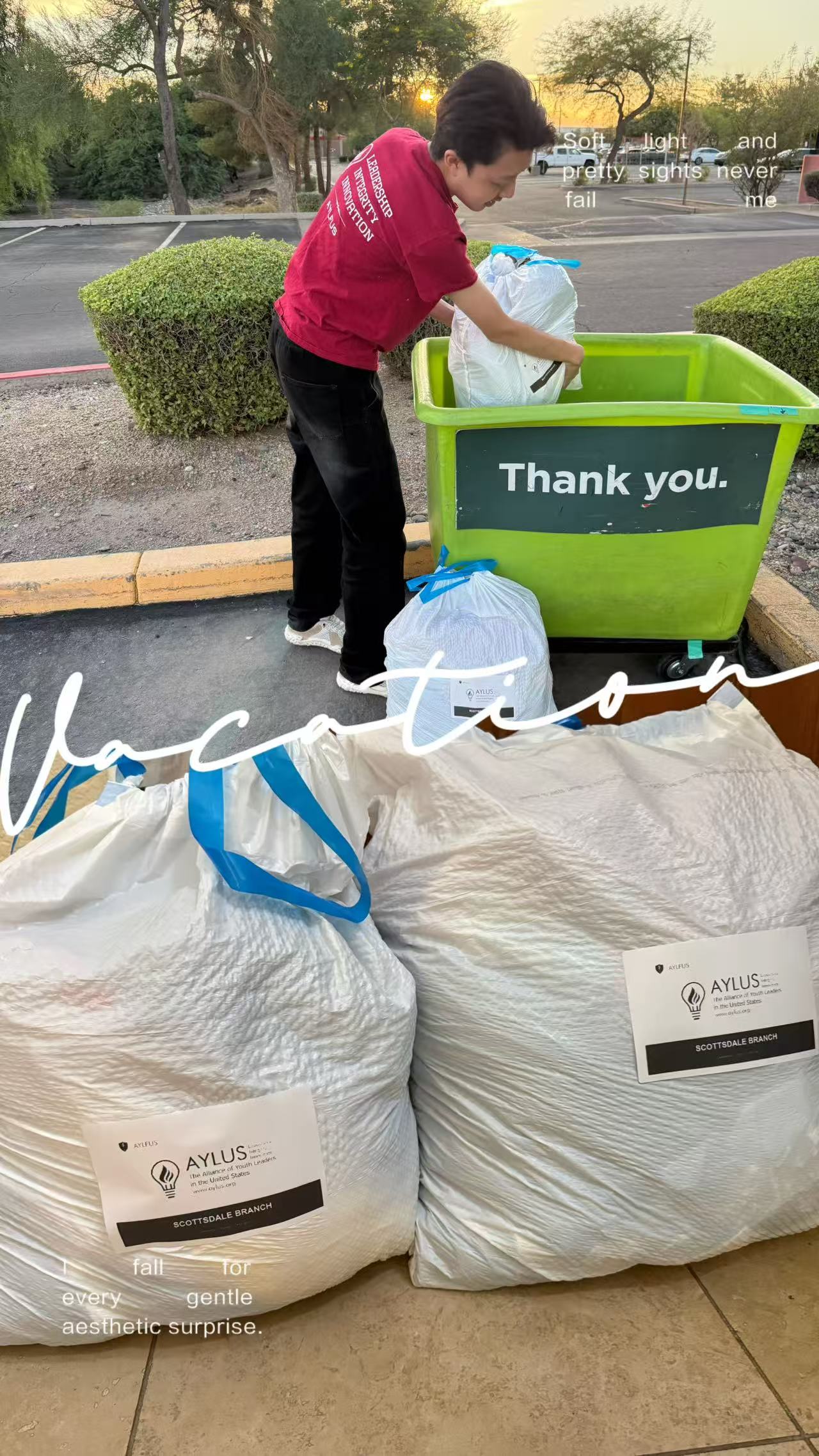 AYLUS Scottsdale Branch Volunteers at Summer clothes donation on Jul 1, 2026