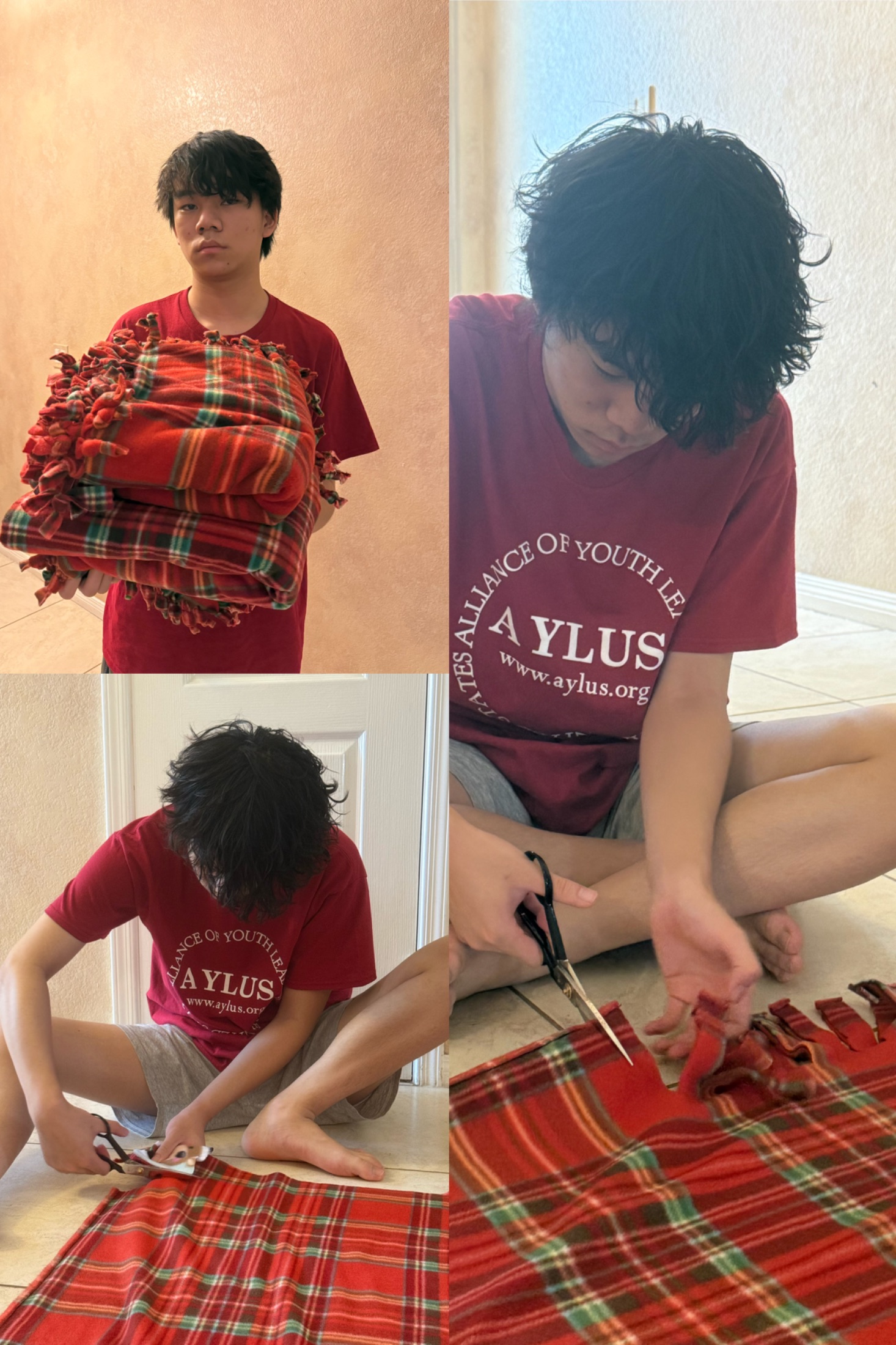 AYLUS Scottsdale Branch Volunteer Completes Three No-Sew Blankets for Phoenix Children’s Hospital