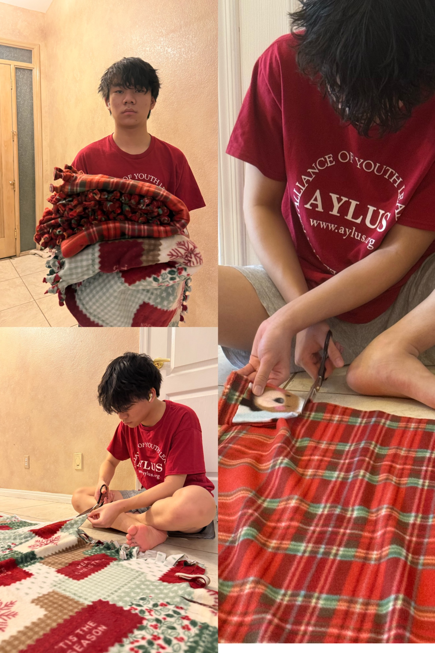 AYLUS Scottsdale Branch Volunteer Completes Three No-Sew Blankets for Phoenix Children’s Hospital