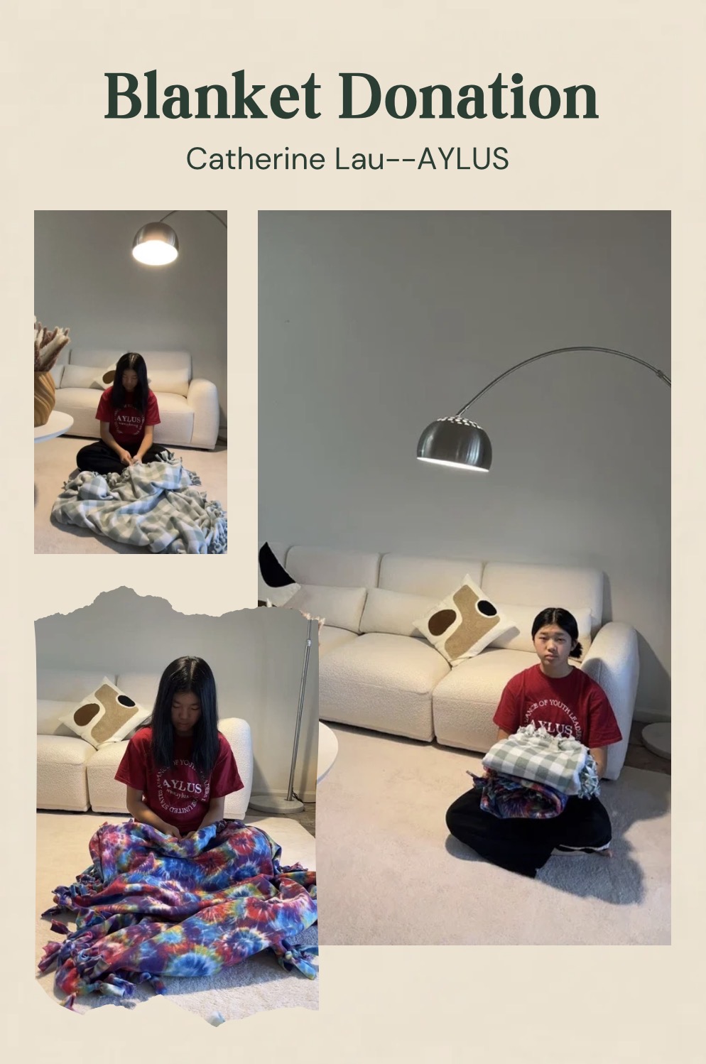 AYLUS Scottsdale Branch Volunteer Completes Three No-Sew Blankets for Phoenix Children’s Hospital
