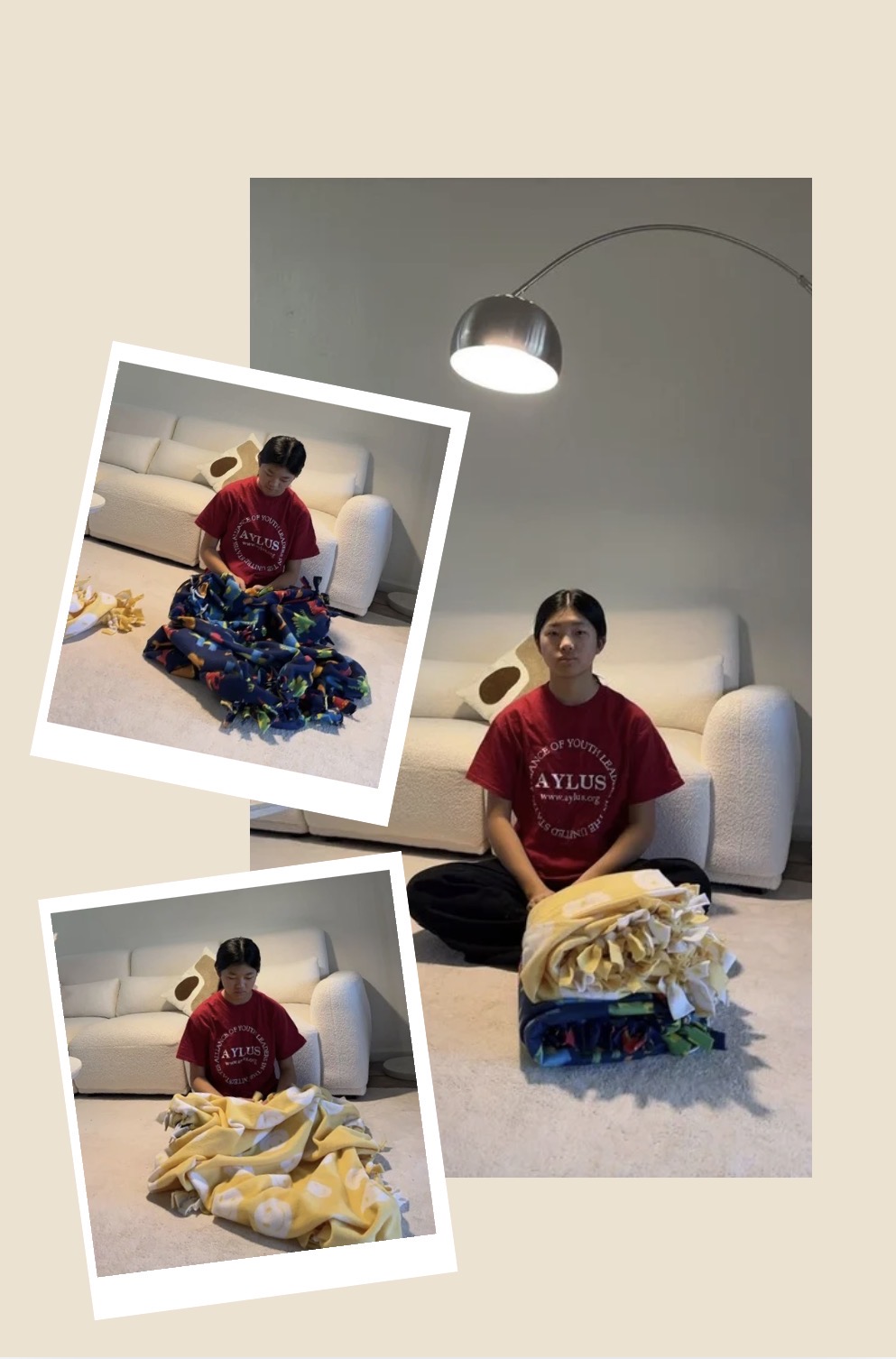 AYLUS Scottsdale Branch Volunteer Completes Three No-Sew Blankets for Phoenix Children’s Hospital