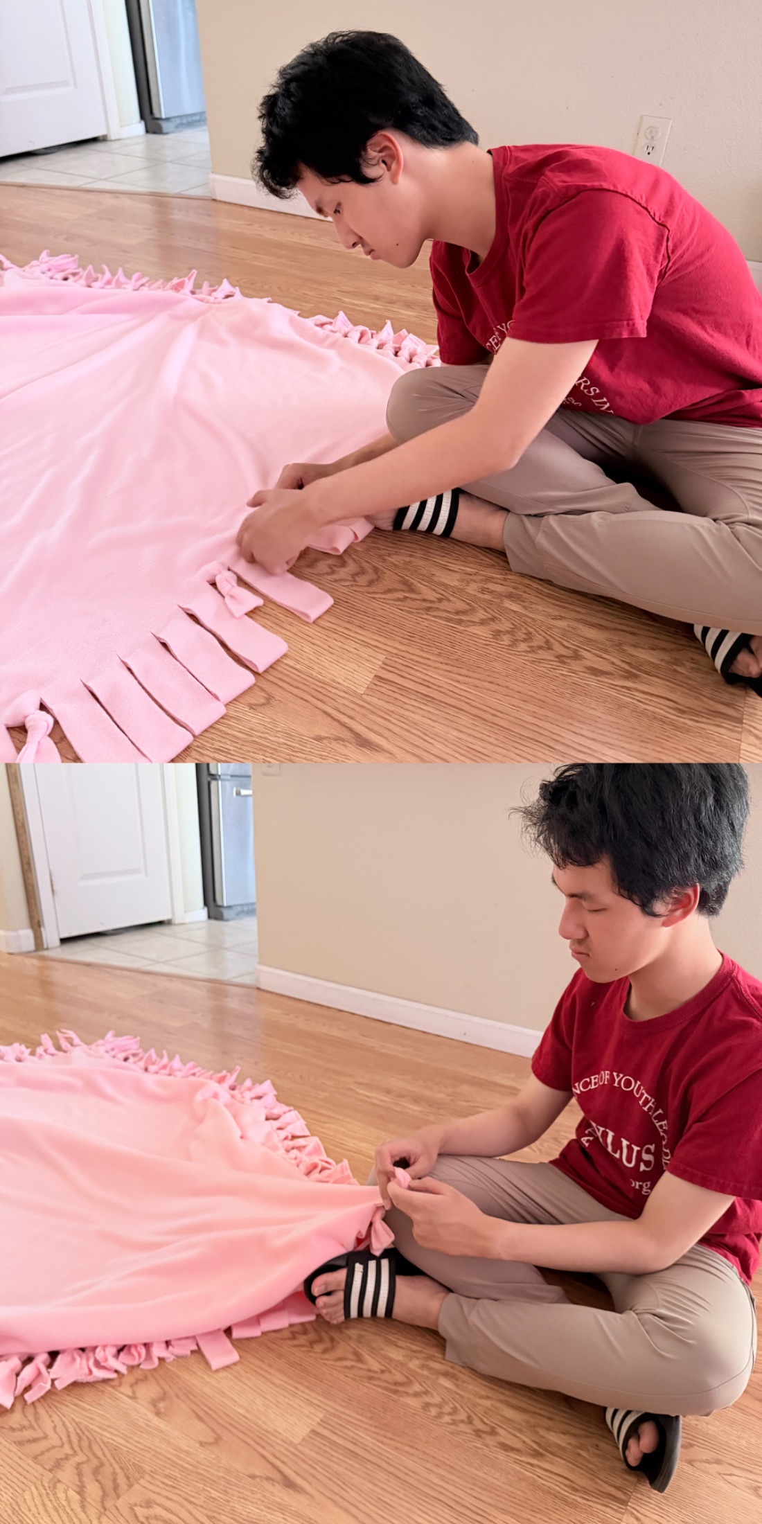 AYLUS Scottsdale Branch Volunteer Completes Three No-Sew Blankets for Phoenix Children’s Hospital