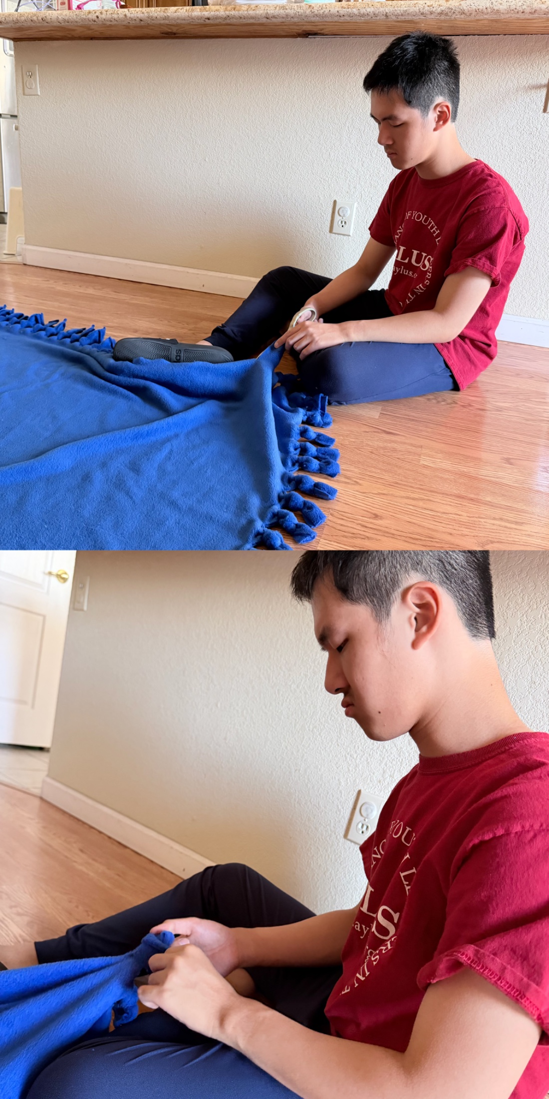 AYLUS Scottsdale Branch Volunteer Completes Three No-Sew Blankets for Phoenix Children’s Hospital