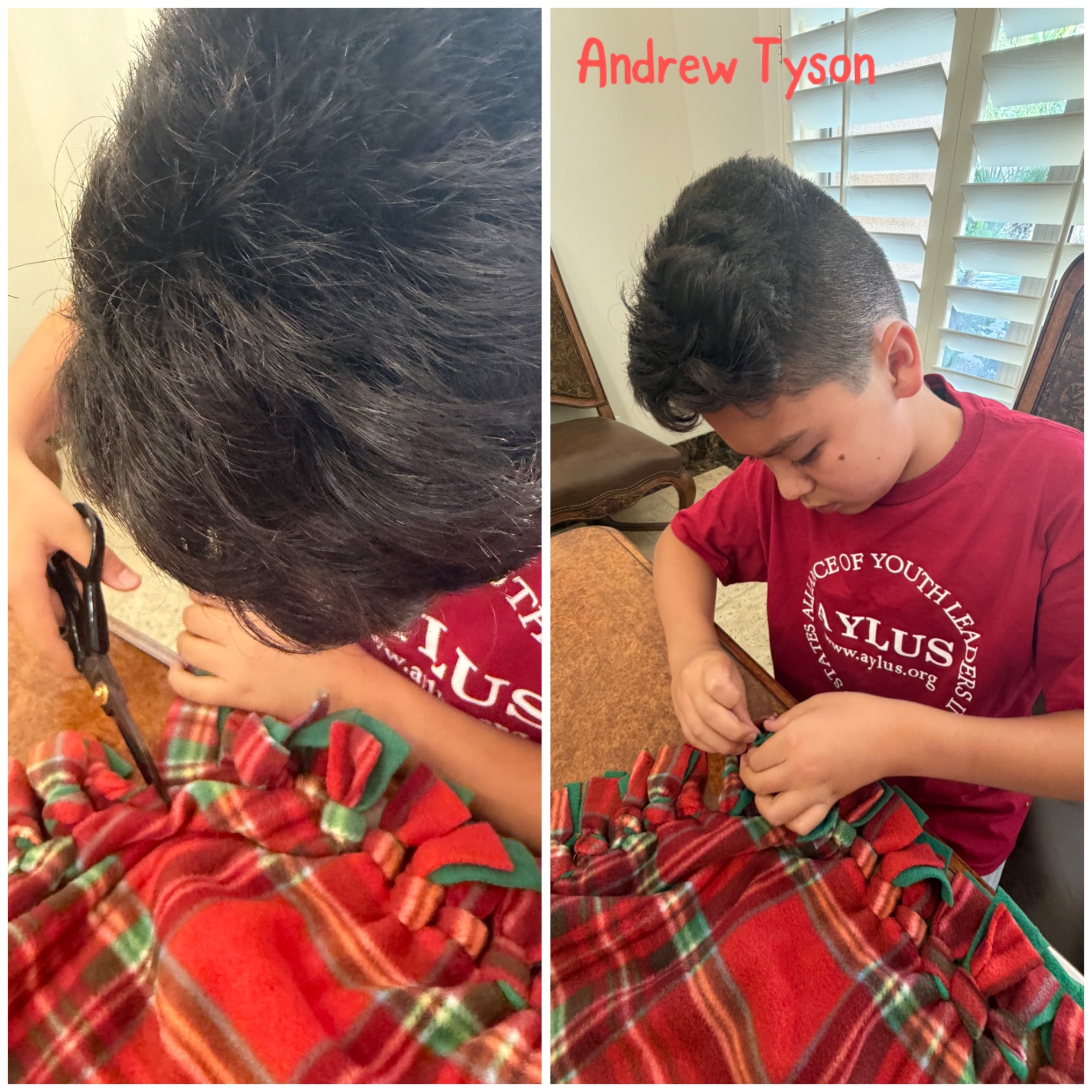 AYLUS Scottsdale Branch Volunteer Completes Three No-Sew Blankets for Phoenix Children’s Hospital