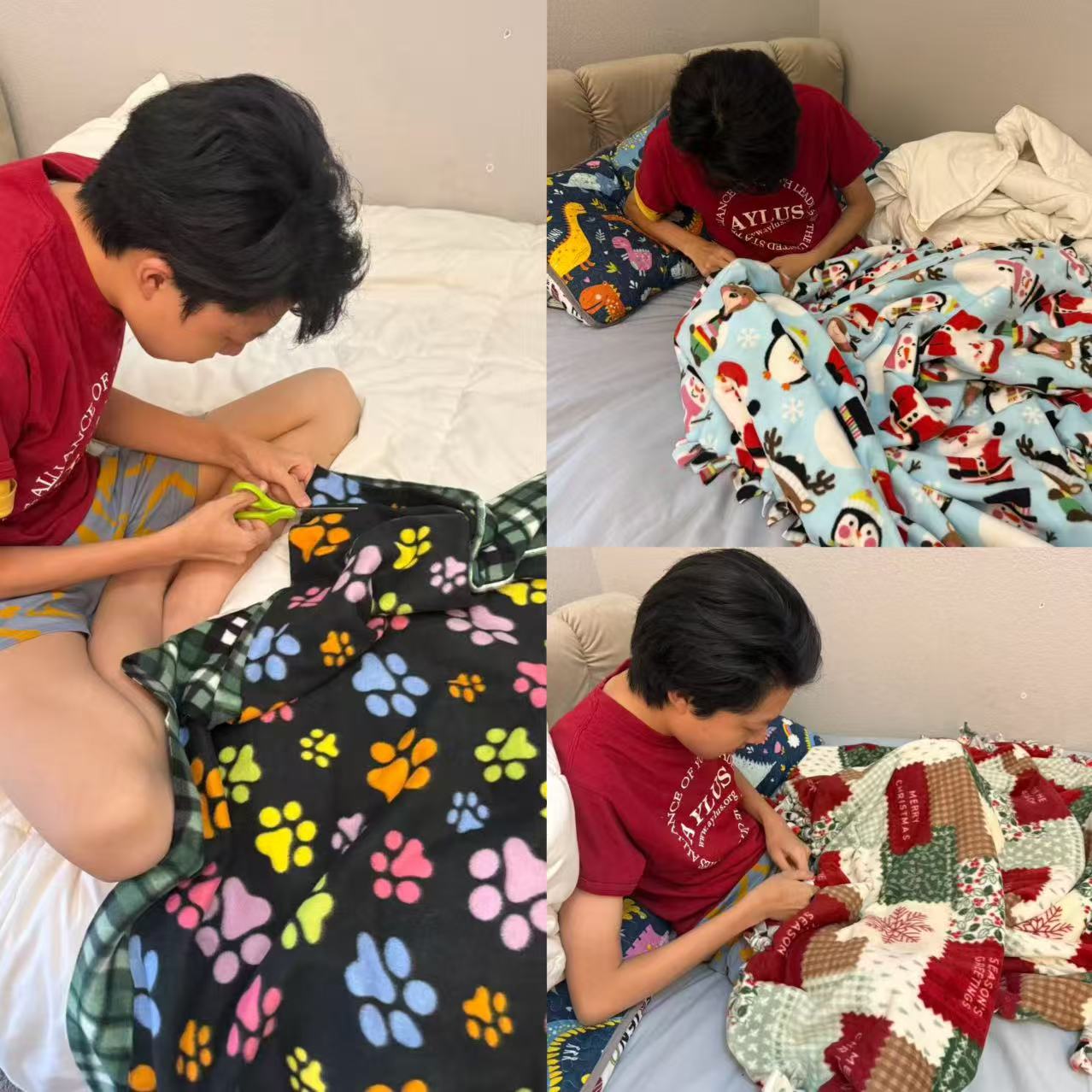 AYLUS Scottsdale Branch Volunteer Completes Three No-Sew Blankets for Phoenix Children’s Hospital